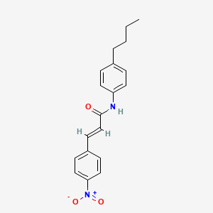 molecular formula C19H20N2O3 B4734471 N-(4-butylphenyl)-3-(4-nitrophenyl)acrylamide 