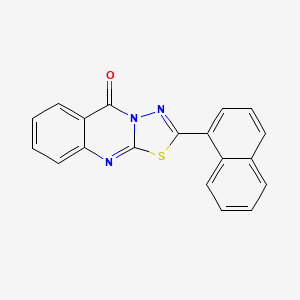 molecular formula C19H11N3OS B4734546 2-(1-naphthyl)-5H-[1,3,4]thiadiazolo[2,3-b]quinazolin-5-one 