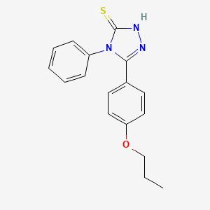 molecular formula C17H17N3OS B4734553 4-phenyl-5-(4-propoxyphenyl)-4H-1,2,4-triazole-3-thiol 