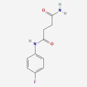 molecular formula C10H11FN2O2 B4734560 N-(4-fluorophenyl)succinamide 