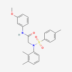 molecular formula C24H26N2O4S B4734570 N~2~-(2,3-dimethylphenyl)-N~1~-(3-methoxyphenyl)-N~2~-[(4-methylphenyl)sulfonyl]glycinamide 