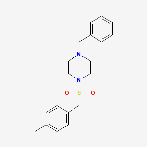 molecular formula C19H24N2O2S B4734610 1-benzyl-4-[(4-methylbenzyl)sulfonyl]piperazine 