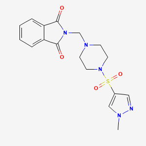 molecular formula C17H19N5O4S B4734678 2-({4-[(1-methyl-1H-pyrazol-4-yl)sulfonyl]-1-piperazinyl}methyl)-1H-isoindole-1,3(2H)-dione 