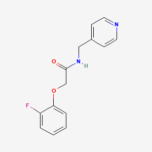 molecular formula C14H13FN2O2 B4734719 2-(2-fluorophenoxy)-N-(4-pyridinylmethyl)acetamide 