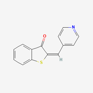 molecular formula C14H9NOS B4734731 2-(4-pyridinylmethylene)-1-benzothiophen-3(2H)-one 