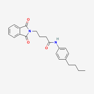 molecular formula C22H24N2O3 B4734734 N-(4-butylphenyl)-4-(1,3-dioxo-1,3-dihydro-2H-isoindol-2-yl)butanamide 
