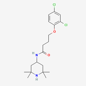 molecular formula C19H28Cl2N2O2 B4734798 4-(2,4-dichlorophenoxy)-N-(2,2,6,6-tetramethyl-4-piperidinyl)butanamide 