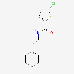 molecular formula C13H16ClNOS B4734987 5-chloro-N-[2-(1-cyclohexen-1-yl)ethyl]-2-thiophenecarboxamide 