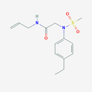 molecular formula C14H20N2O3S B4735172 N~1~-allyl-N~2~-(4-ethylphenyl)-N~2~-(methylsulfonyl)glycinamide 