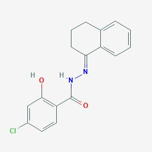 molecular formula C17H15ClN2O2 B4735181 4-chloro-N'-(3,4-dihydro-1(2H)-naphthalenylidene)-2-hydroxybenzohydrazide 
