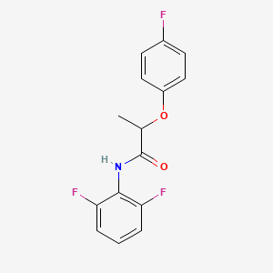 molecular formula C15H12F3NO2 B4735235 N-(2,6-difluorophenyl)-2-(4-fluorophenoxy)propanamide 