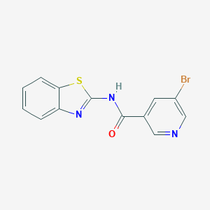 molecular formula C13H8BrN3OS B473526 N-(1,3-benzothiazol-2-yl)-5-bromopyridine-3-carboxamide CAS No. 313555-27-0