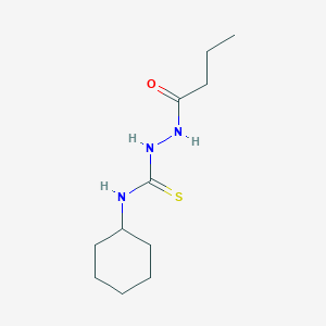molecular formula C11H21N3OS B4735339 2-butyryl-N-cyclohexylhydrazinecarbothioamide 