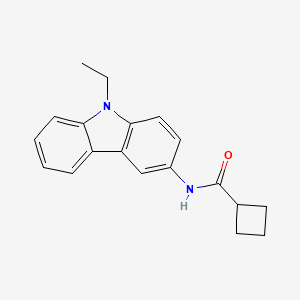 molecular formula C19H20N2O B4735370 N-(9-ethyl-9H-carbazol-3-yl)cyclobutanecarboxamide 