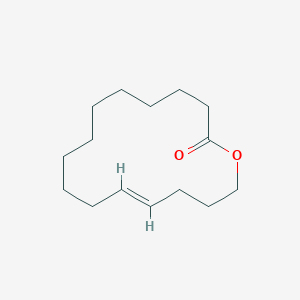 molecular formula C15H26O2 B047354 氧杂环十六烯-12-酮，(12E)- CAS No. 111879-80-2