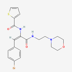 molecular formula C20H22BrN3O3S B4735457 N-[2-(4-bromophenyl)-1-({[2-(4-morpholinyl)ethyl]amino}carbonyl)vinyl]-2-thiophenecarboxamide 
