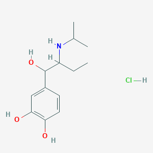 molecular formula C13H22ClNO3 B047355 Isoetharine hydrochloride CAS No. 50-96-4