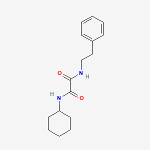 molecular formula C16H22N2O2 B4735543 N-cyclohexyl-N'-(2-phenylethyl)ethanediamide 