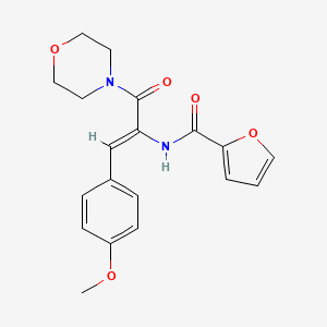 molecular formula C19H20N2O5 B4735610 N-[2-(4-methoxyphenyl)-1-(4-morpholinylcarbonyl)vinyl]-2-furamide 
