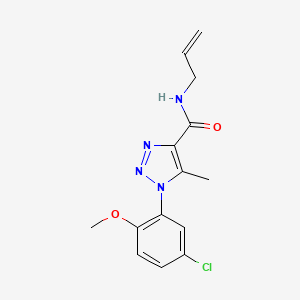 N-allyl-1-(5-chloro-2-methoxyphenyl)-5-methyl-1H-1,2,3-triazole-4-carboxamide