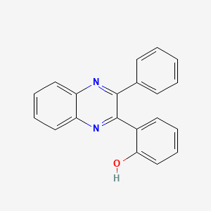 molecular formula C20H14N2O B4735702 2-(3-phenyl-2-quinoxalinyl)phenol 