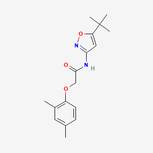 molecular formula C17H22N2O3 B4735723 N-(5-tert-butyl-3-isoxazolyl)-2-(2,4-dimethylphenoxy)acetamide 