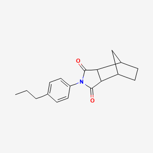 molecular formula C18H21NO2 B4735785 4-(4-propylphenyl)-4-azatricyclo[5.2.1.0~2,6~]decane-3,5-dione 