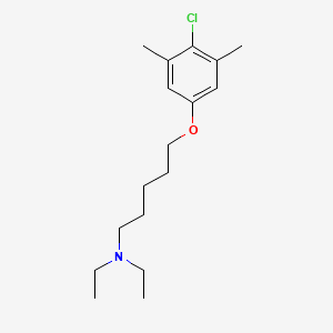 molecular formula C17H28ClNO B4735796 5-(4-chloro-3,5-dimethylphenoxy)-N,N-diethyl-1-pentanamine 