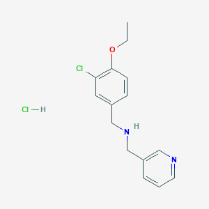 molecular formula C15H18Cl2N2O B4735896 (3-chloro-4-ethoxybenzyl)(pyridin-3-ylmethyl)amine hydrochloride 