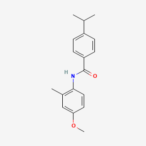 molecular formula C18H21NO2 B4735920 4-isopropyl-N-(4-methoxy-2-methylphenyl)benzamide 