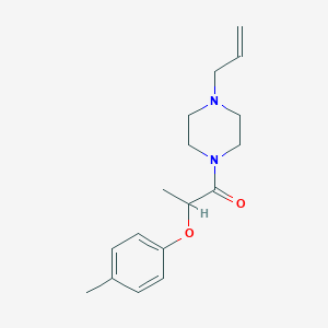 molecular formula C17H24N2O2 B4736023 1-allyl-4-[2-(4-methylphenoxy)propanoyl]piperazine 