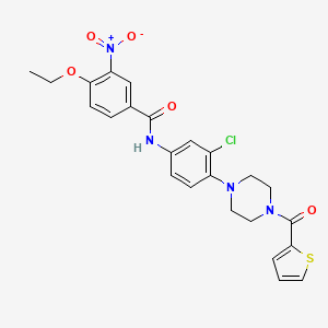 N-{3-chloro-4-[4-(2-thienylcarbonyl)-1-piperazinyl]phenyl}-4-ethoxy-3-nitrobenzamide