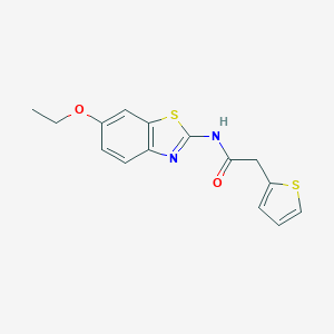 N-(6-ethoxy-1,3-benzothiazol-2-yl)-2-(thiophen-2-yl)acetamide