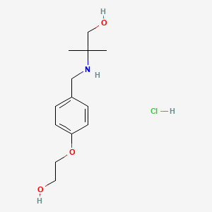 molecular formula C13H22ClNO3 B4736110 2-{[4-(2-hydroxyethoxy)benzyl]amino}-2-methyl-1-propanol hydrochloride 