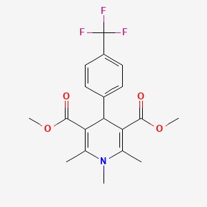 molecular formula C19H20F3NO4 B4736142 dimethyl 1,2,6-trimethyl-4-[4-(trifluoromethyl)phenyl]-1,4-dihydro-3,5-pyridinedicarboxylate CAS No. 6048-37-9