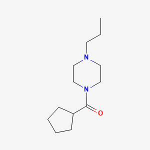 molecular formula C13H24N2O B4736153 1-(cyclopentylcarbonyl)-4-propylpiperazine 