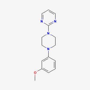 molecular formula C15H18N4O B4736154 2-[4-(3-methoxyphenyl)-1-piperazinyl]pyrimidine CAS No. 3601-87-4