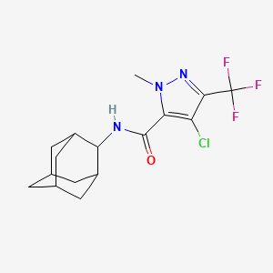 N-2-adamantyl-4-chloro-1-methyl-3-(trifluoromethyl)-1H-pyrazole-5-carboxamide
