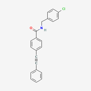 N-(4-chlorobenzyl)-4-(phenylethynyl)benzamide