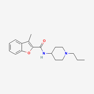 3-methyl-N-(1-propyl-4-piperidinyl)-1-benzofuran-2-carboxamide
