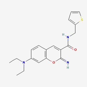 molecular formula C19H21N3O2S B4736314 7-(diethylamino)-2-imino-N-(2-thienylmethyl)-2H-chromene-3-carboxamide 