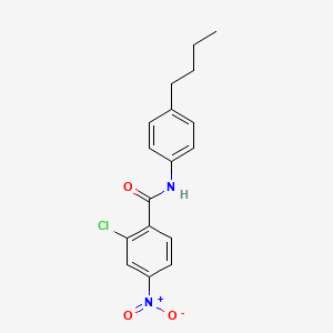 molecular formula C17H17ClN2O3 B4736427 N-(4-butylphenyl)-2-chloro-4-nitrobenzamide 
