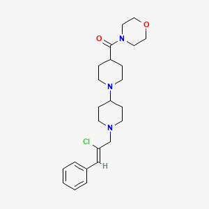 molecular formula C24H34ClN3O2 B4736456 1'-[(2Z)-2-chloro-3-phenyl-2-propen-1-yl]-4-(4-morpholinylcarbonyl)-1,4'-bipiperidine 