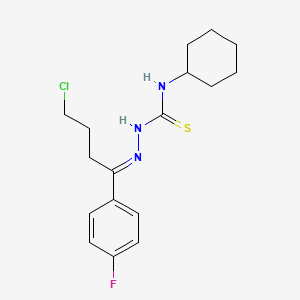 molecular formula C17H23ClFN3S B4736550 4-chloro-1-(4-fluorophenyl)-1-butanone N-cyclohexylthiosemicarbazone 