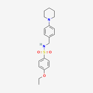 molecular formula C20H26N2O3S B4736680 4-ethoxy-N-[4-(1-piperidinyl)benzyl]benzenesulfonamide 