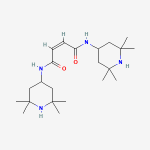 molecular formula C22H40N4O2 B4736689 N,N'-bis(2,2,6,6-tetramethyl-4-piperidinyl)-2-butenediamide 