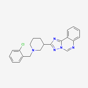 molecular formula C21H20ClN5 B4736803 2-[1-(2-chlorobenzyl)-3-piperidinyl][1,2,4]triazolo[1,5-c]quinazoline 