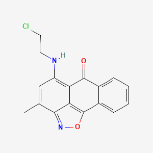 molecular formula C17H13ClN2O2 B4736898 5-[(2-chloroethyl)amino]-3-methyl-6H-anthra[1,9-cd]isoxazol-6-one 