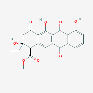 molecular formula C22H18O8 B047369 Aklaviketone CAS No. 116235-59-7