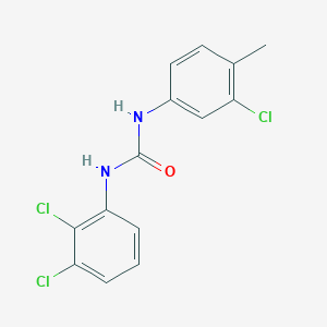 molecular formula C14H11Cl3N2O B4736963 N-(3-chloro-4-methylphenyl)-N'-(2,3-dichlorophenyl)urea 